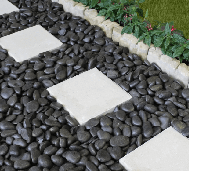 Choose Between Unpolished and Polished Garden Pebbles Perth